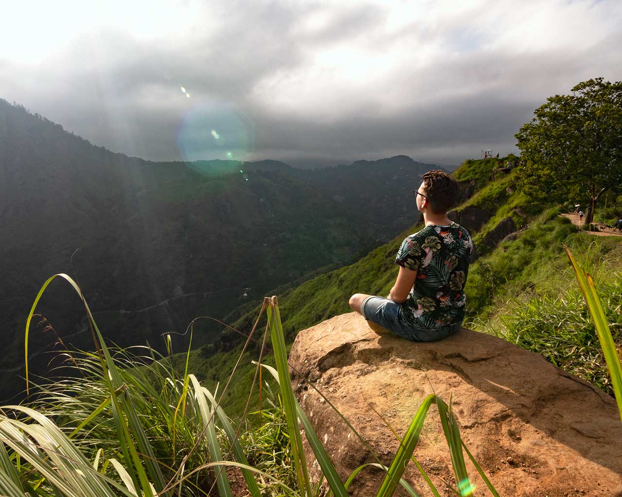 Valentin am Little Adams Peak in Ella, Sri Lanka