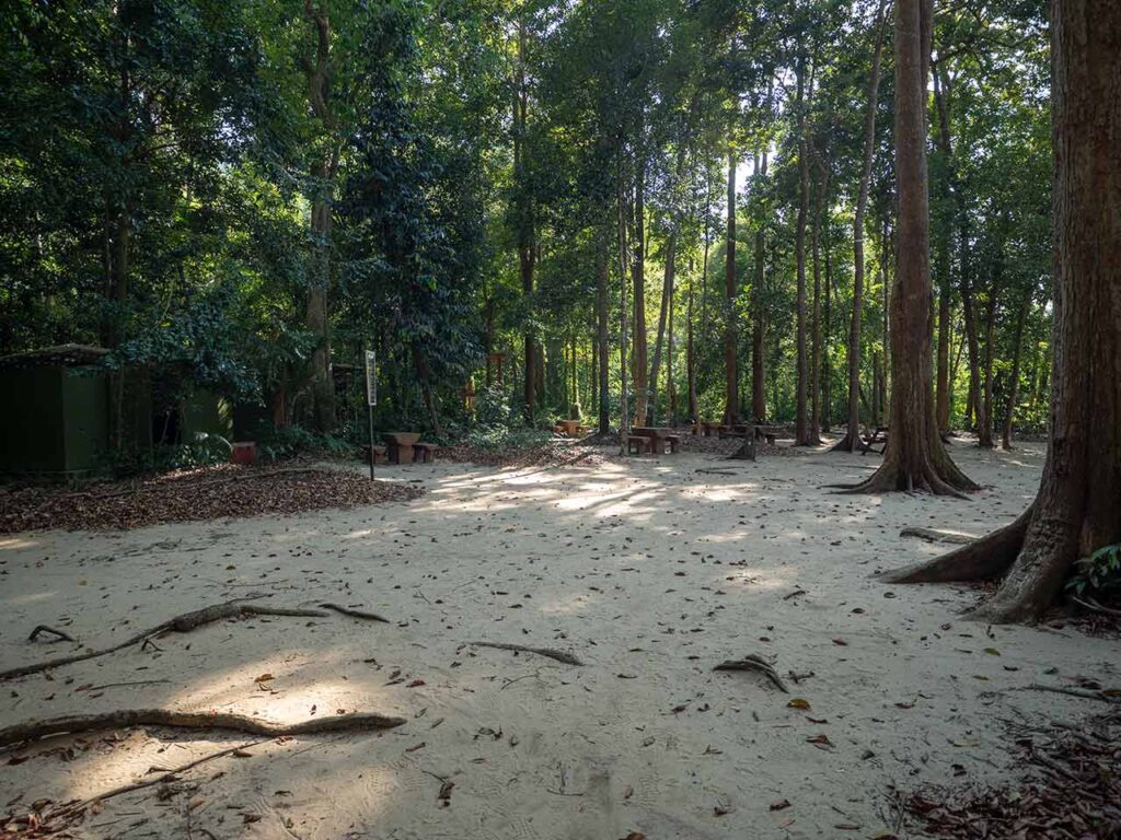Campingplatz im Penang Nationalpark
